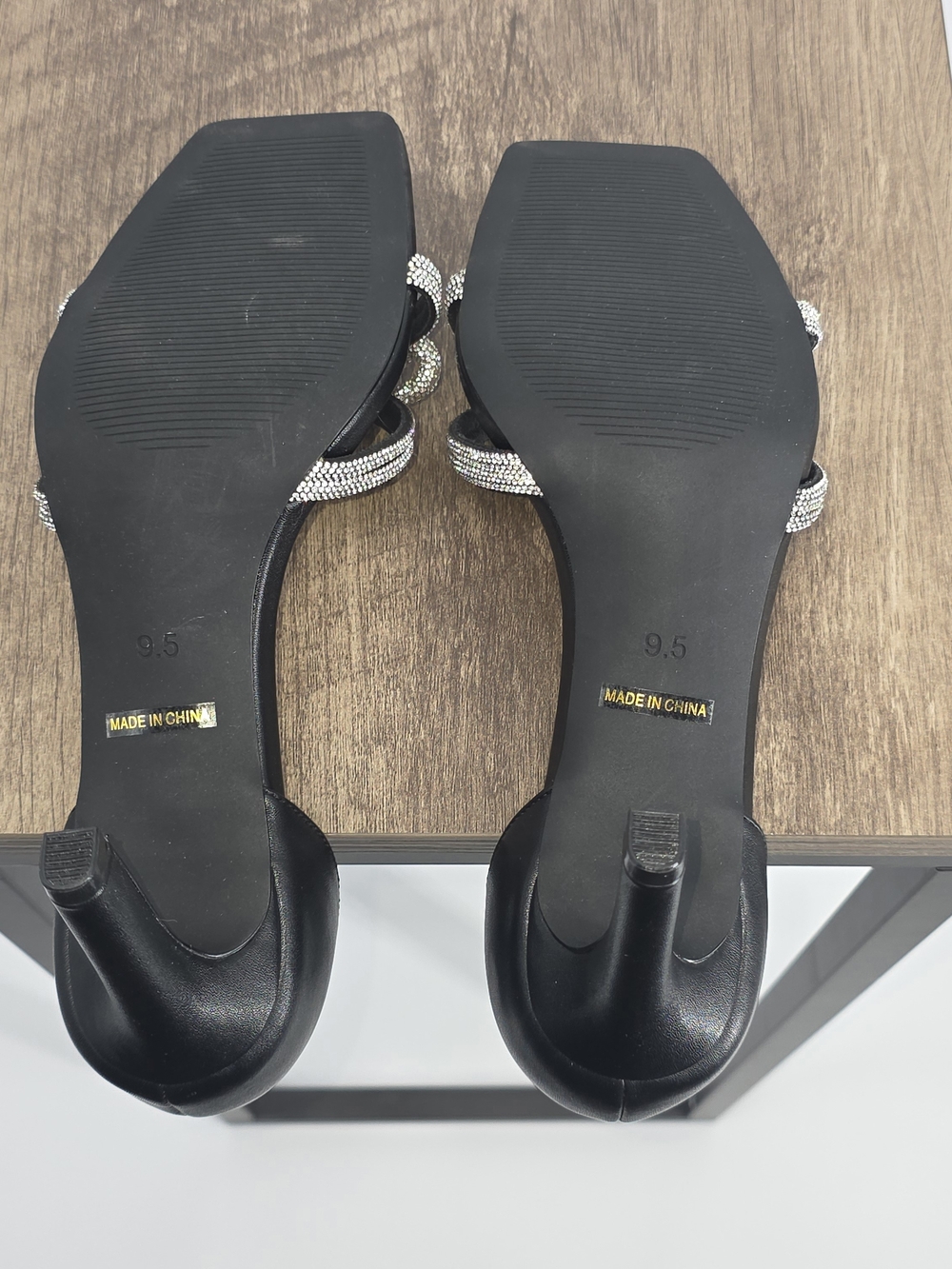 Black Rhinestone Heels - Picture 7 of 7